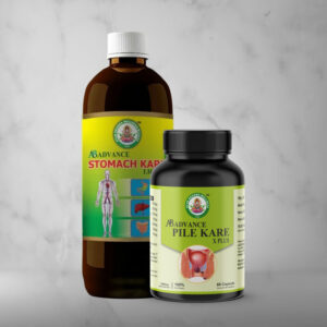 Ayur Brahma Wellness Advance Pile Kare X Plus Capsules & AB Advance Stomach Kare Liquid Combo
