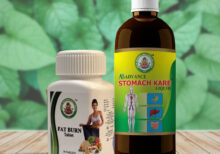 Ayur Brahma Fat Burn Tablets(30 Tablets) & Stomach Kare Combo(450 ml)