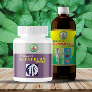 Ayur Brahma SF Advance Fat Burn Powder(100 gm) & & Stomach Kare Combo(450 ml)