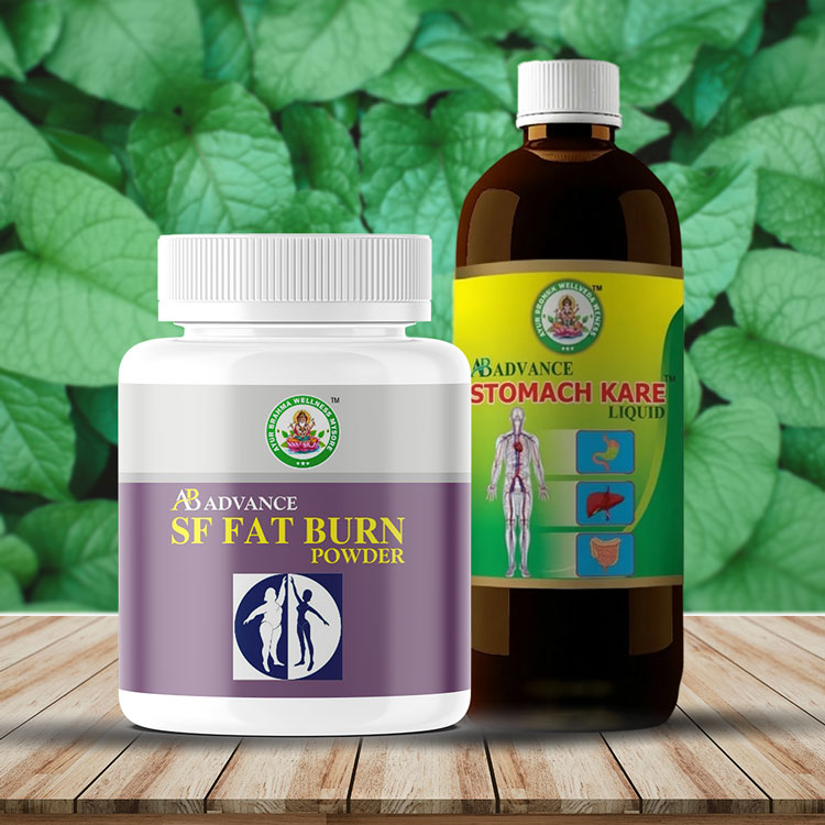 Ayur Brahma SF Advance Fat Burn Powder(100 gm) & & Stomach Kare Combo(450 ml)